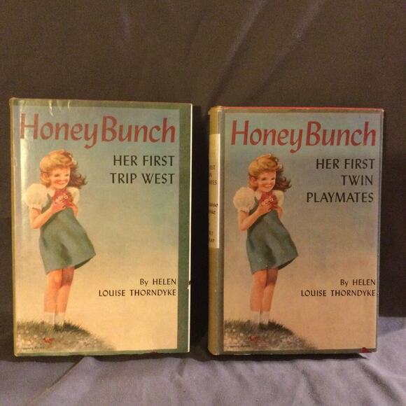 Honey Bunch #9 Trip West & #22 Twin Playmate by Helen Louise Thorndyke 1928-1941 - Picture 1 of 8